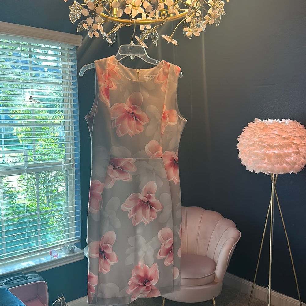 Calvin Klein Scuba style sleeveless dress.